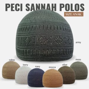 PECI RAJUT SANNAH POLOS ANAK