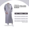 SYIRKUH JUBAH BORDIR KERAH LENGAN PANJANG DEWASA - Gambar 6