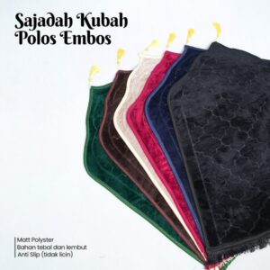 SAJADAH EMBOS POLOS KUBAH