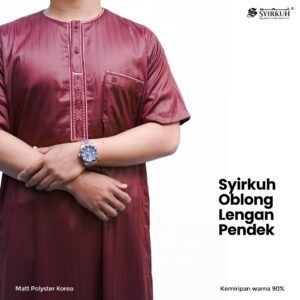 SYIRKUH JUBAH OBLONG LENGAN PENDEK SIZE DEWASA REMAJA