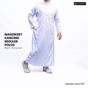 MANZIKERT JUBAH REGULER PUTIH DEWASA