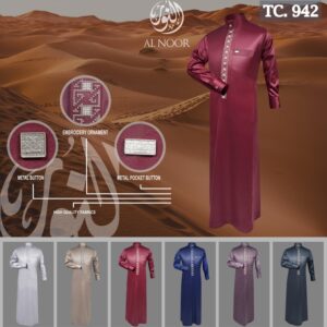ALNOOR BORDIR POLYSTER TC942-SIZE DEWASA